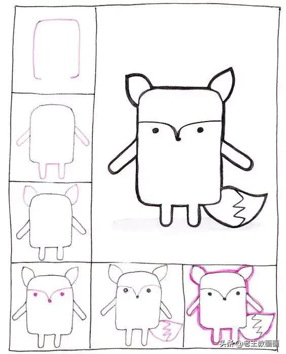 最简单的简笔画教程,超简单儿童简笔画入门初学