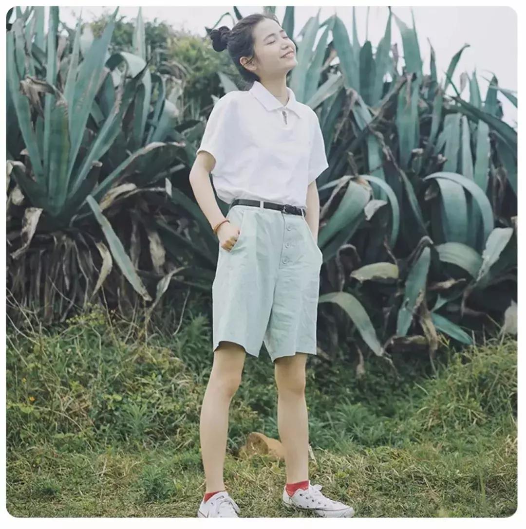 夏天穿蓝色短裤上衣穿什么好看,夏天哪几种短裤不要穿