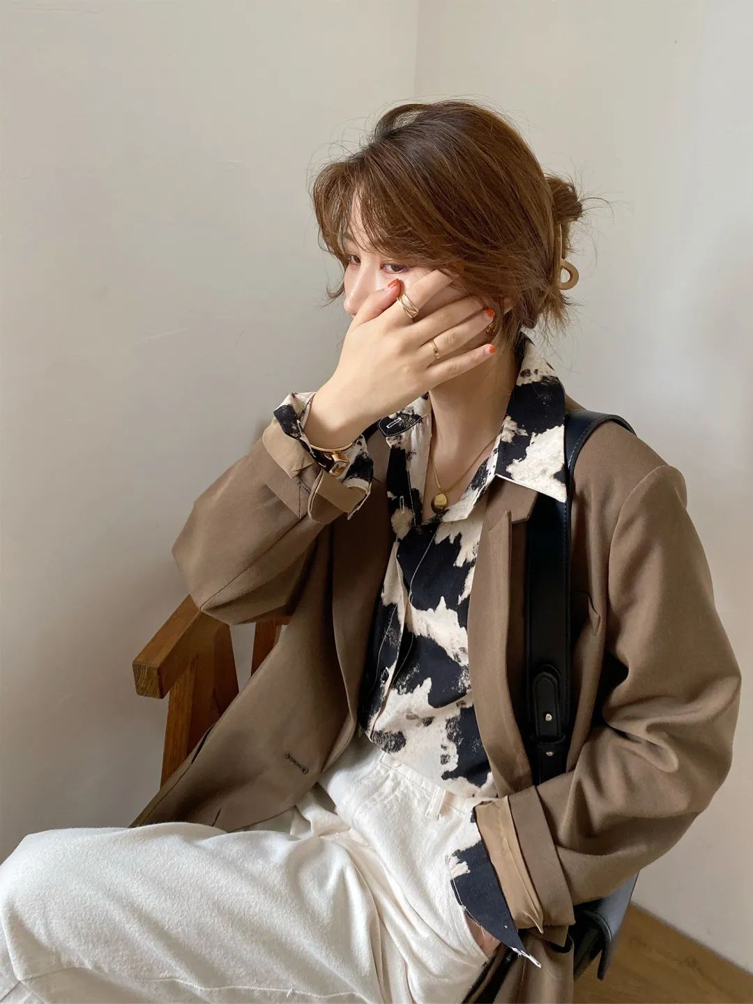 韩系慵懒日常穿搭,自带高级滤镜穿搭