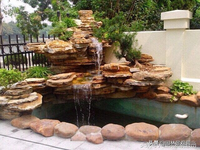 庭院假山鱼池施工步骤,简单的假山鱼池制作方法