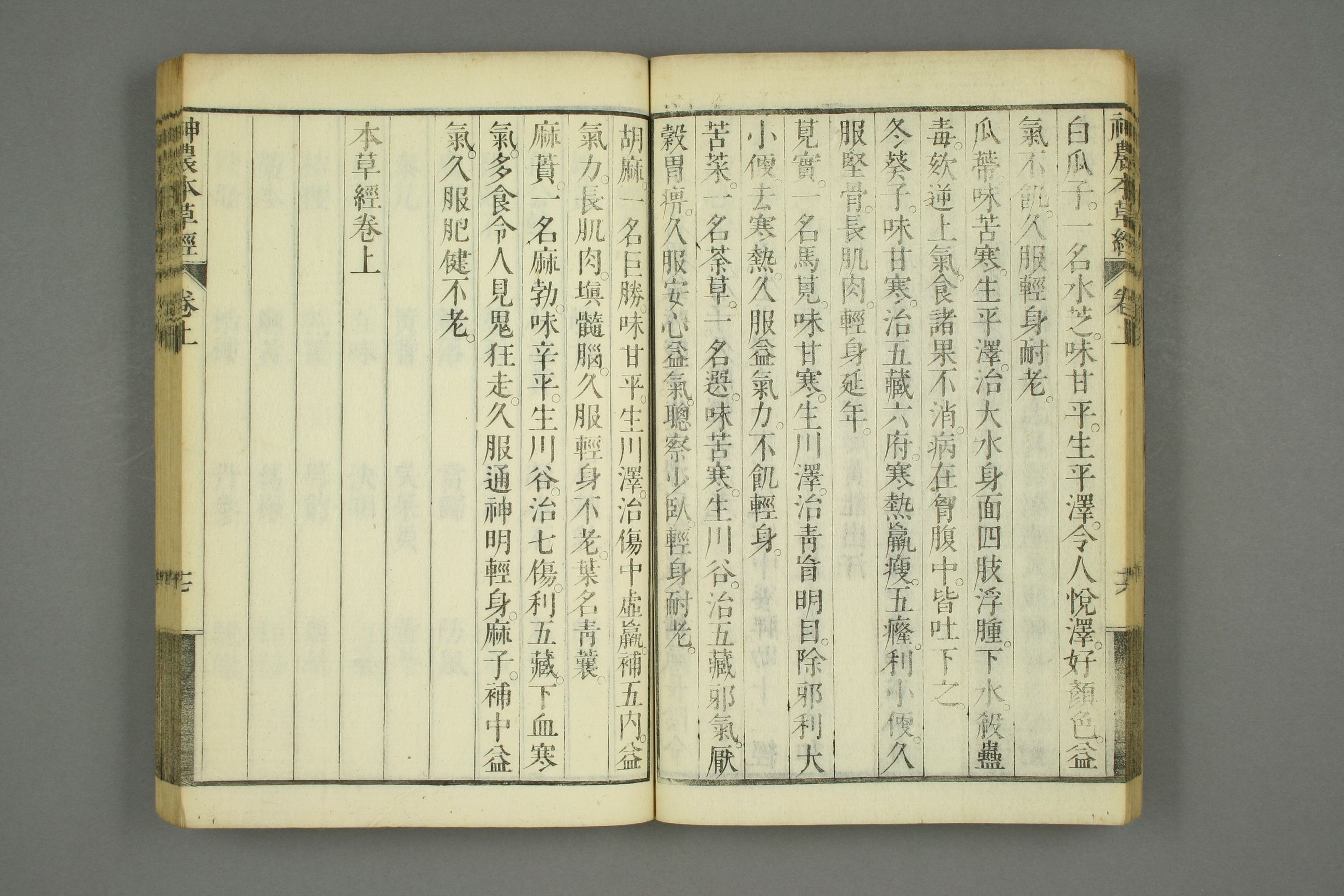 古本神农本草经的古图片,神农本草经原书图片