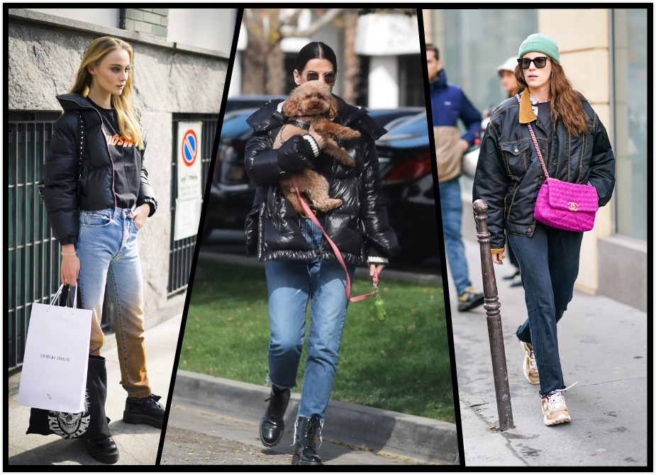 冬天不用穿太花，简单的黑色棉服，随便搭配都很帅气酷炫