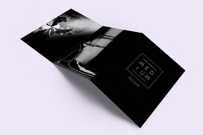 招生三折页设计,富有高级感的三折页设计