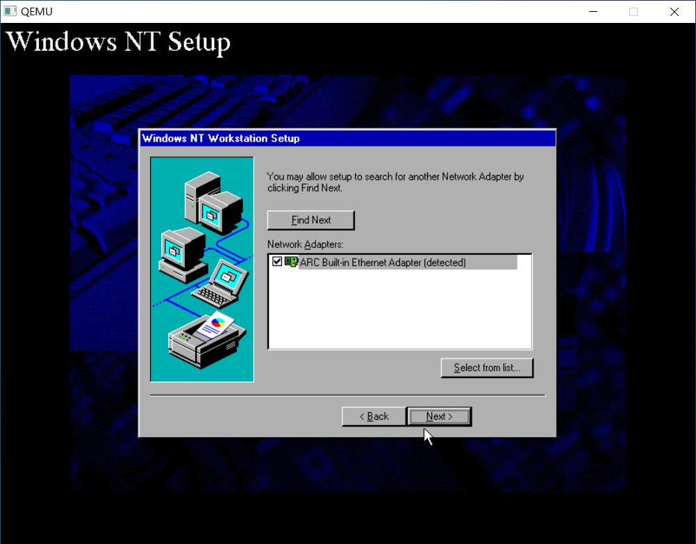 QEMU安装WINDOWSNT4.0MIPS版本