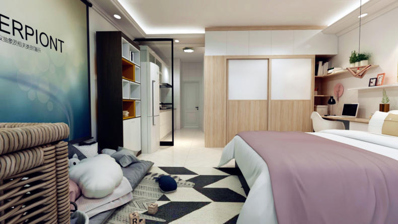 女孩的凌乱温馨房间,女孩子的房间凌乱图片