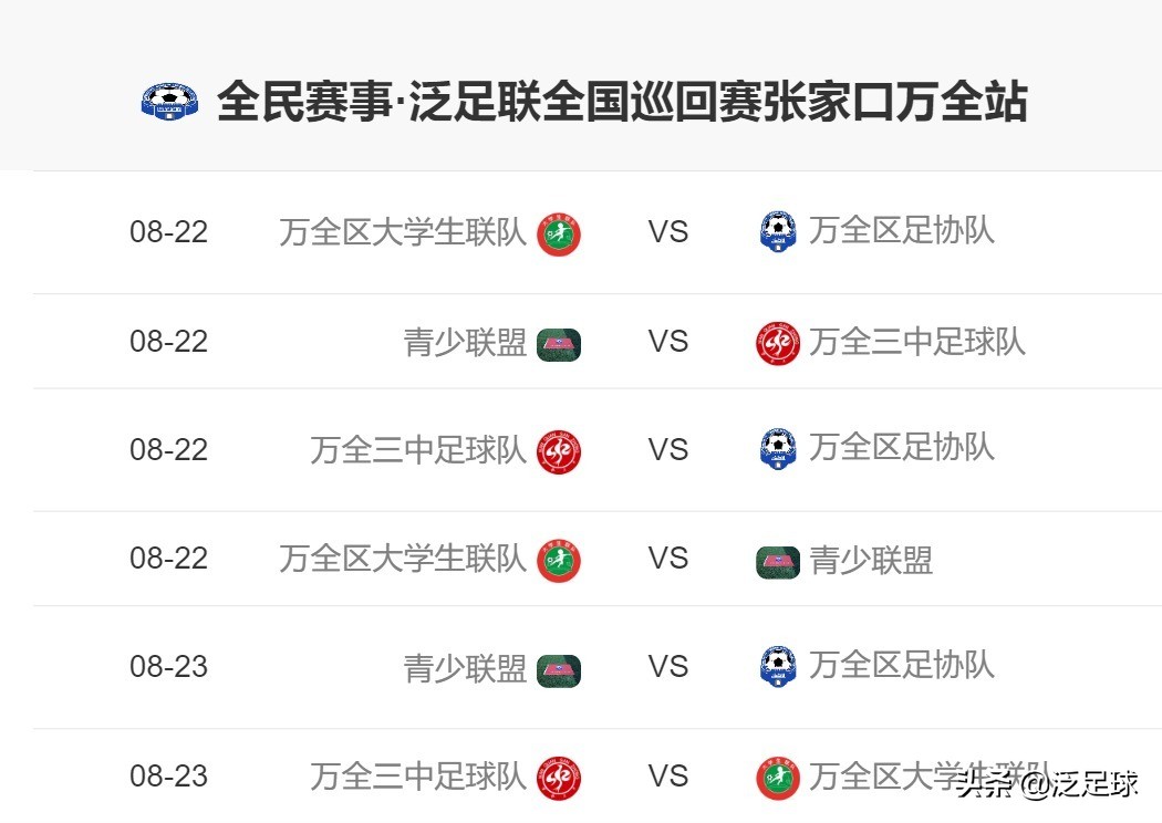 全民赛事,全民赛事1999