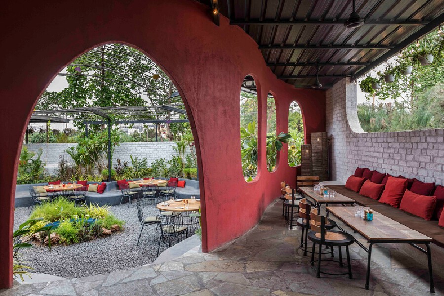 小资情调的花园餐厅,花园餐厅很美