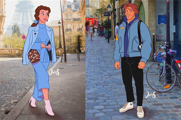 ins博主衣服改造,迪士尼gucci联名红毛衣搭配