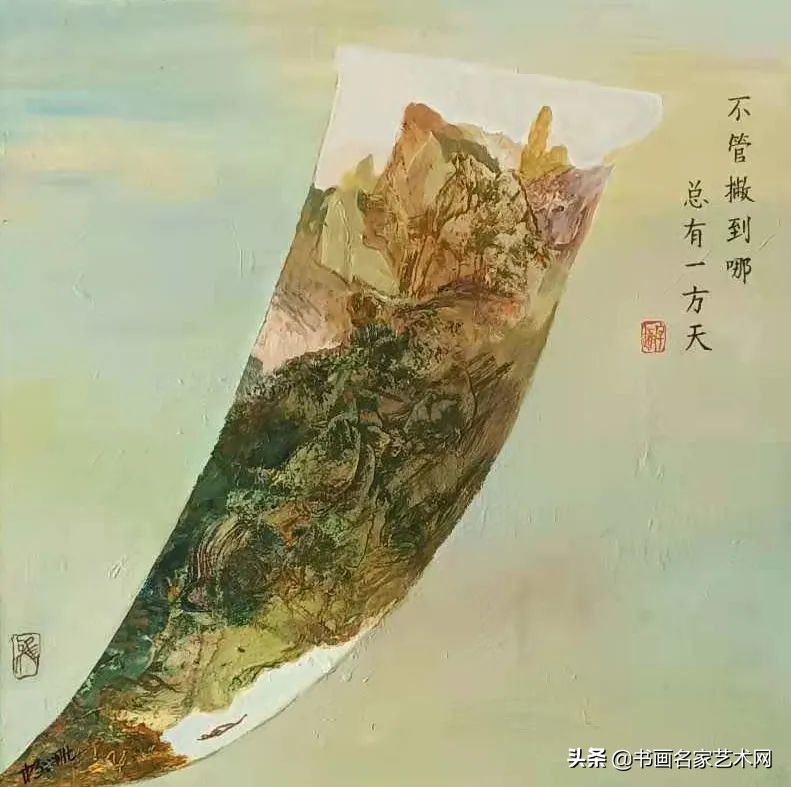 杨兴雅意向山水油画作品欣赏,艺术中国杨建宏绘画作品鉴赏