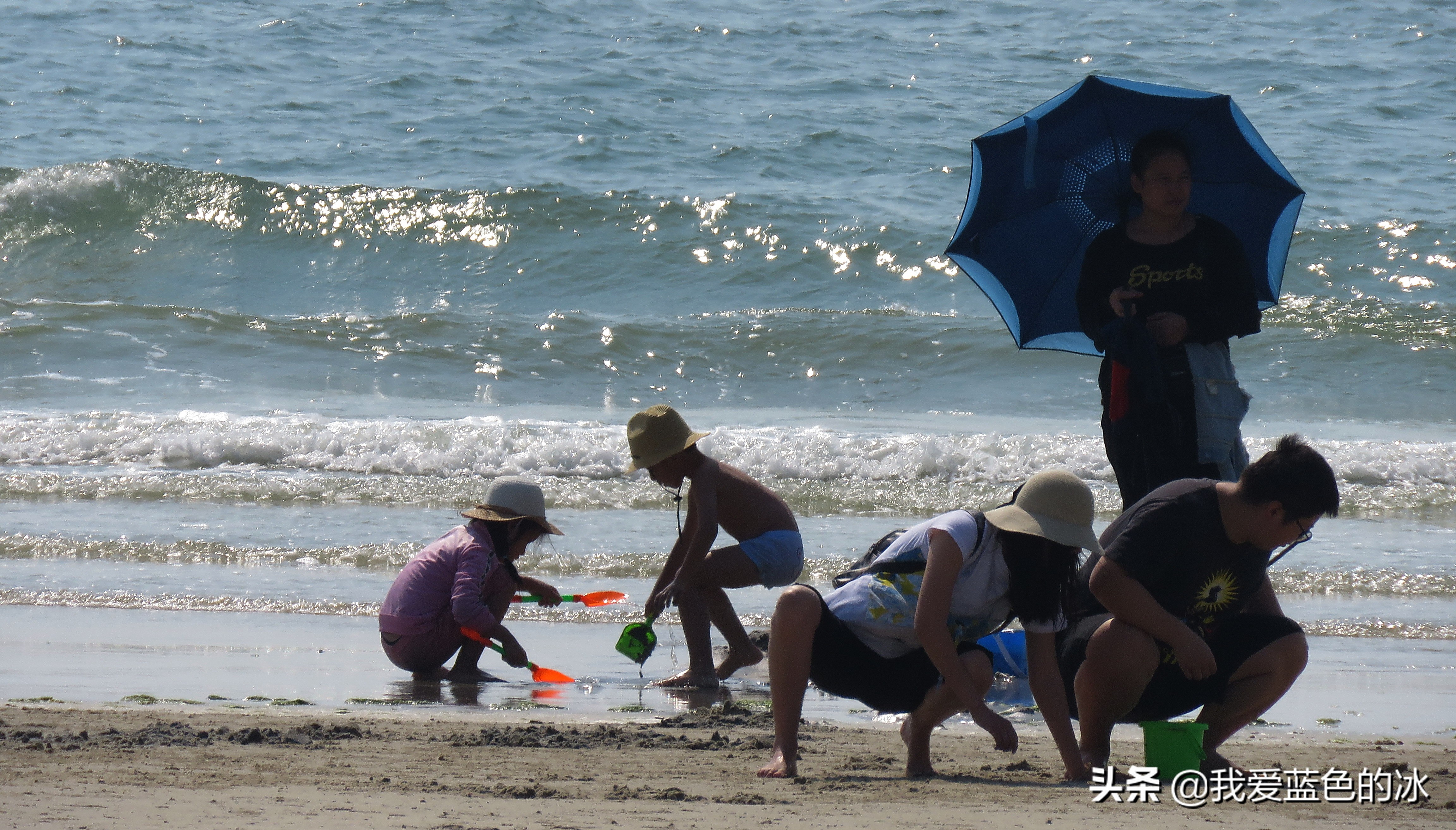 北海暖如春银滩游,北海银滩体验踏浪的感觉
