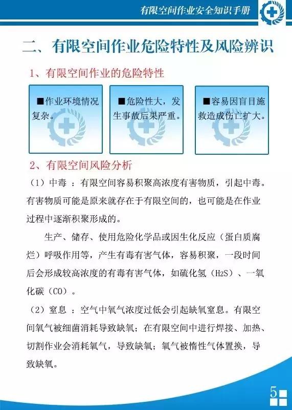 有限空间作业安全知识,有限空间安全知识手册