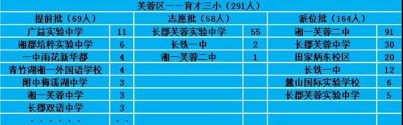 2022长沙市芙蓉区小升初派位结果,2018年沙市区小升初摇号结果