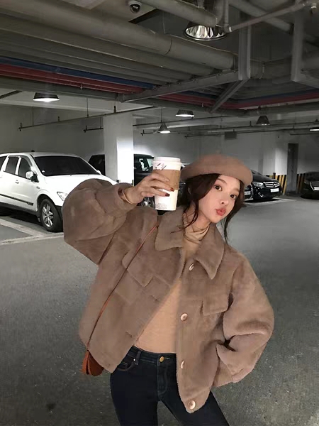 毛呢香风短款外套女秋冬最新款,中款毛呢外套穿搭短款