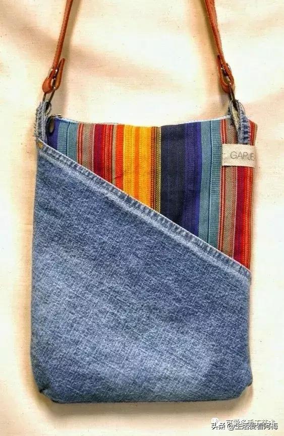 牛仔裤旧物改造手工制作小学生,废旧牛仔裤各种改造图解