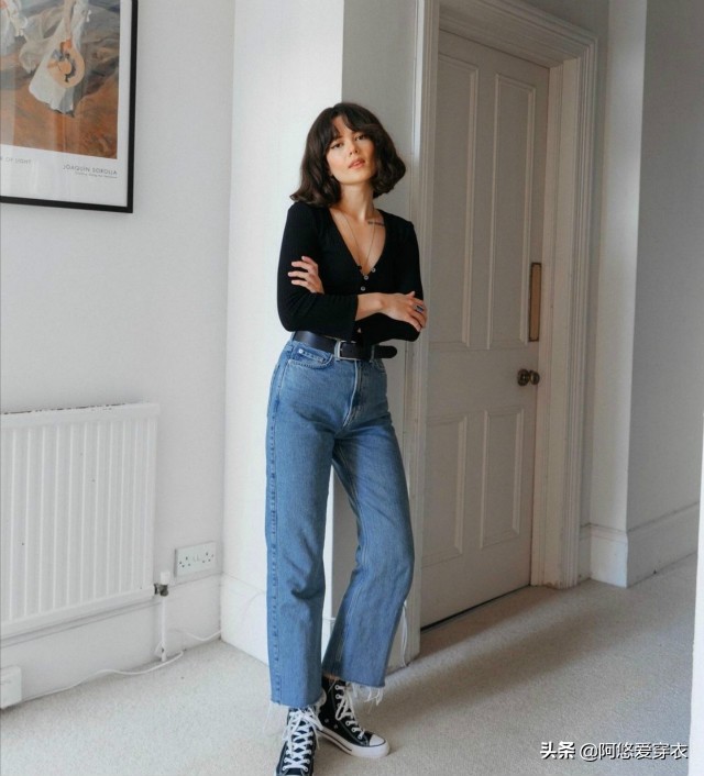 七筒裤九分女士阔腿裤,阔腿裤过时了今年流行公主裤