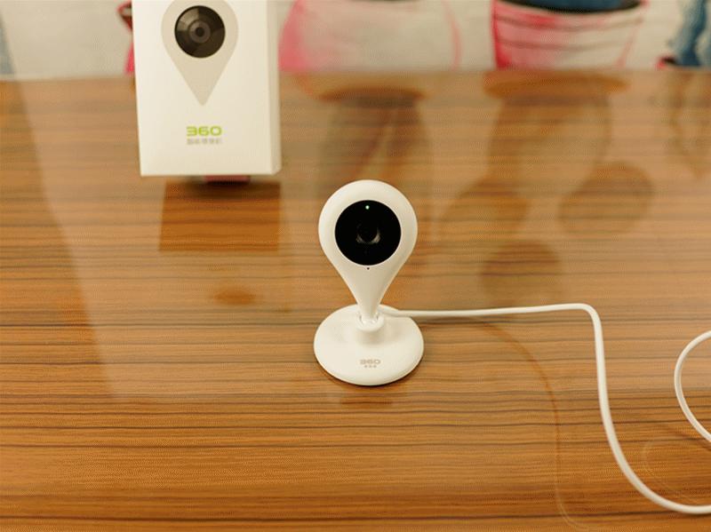 360智能摄像机云台标准版蓝灯,360智能摄像机夜视模式