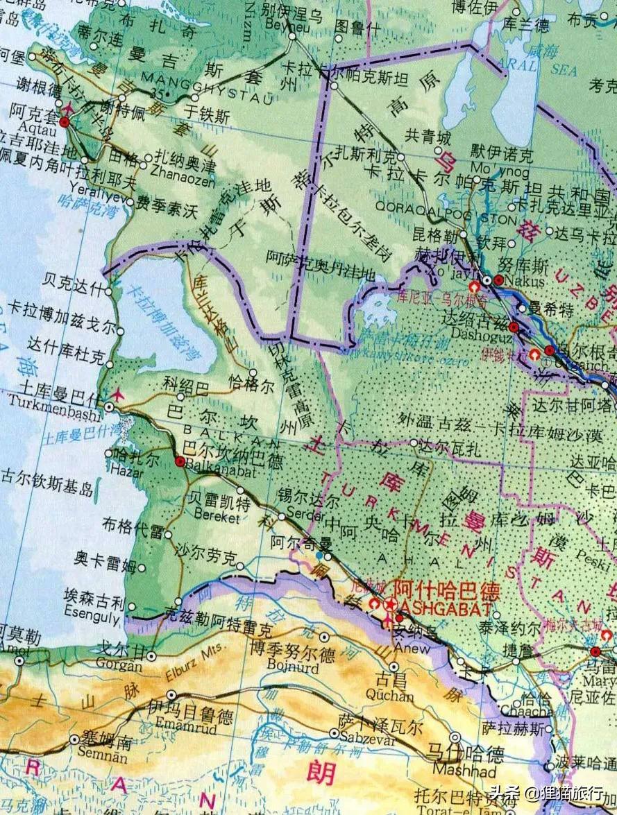 土库曼斯坦是从伊朗独立出去的吗,土库曼斯坦首都阿什哈巴德