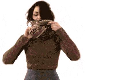 秋冬围巾超好看又时髦的系法,紫小妮秋冬围巾八种系法