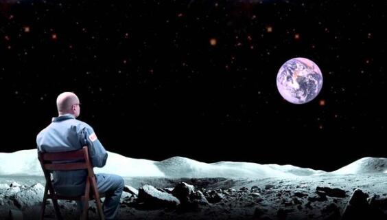 月球上看地球会有什么恐怖感,在月球上看地球能看到长城吗