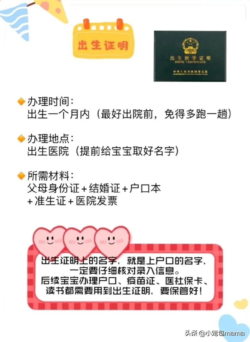 新生儿必办六大证件图片教程,新生儿必办六大证件顺序最新