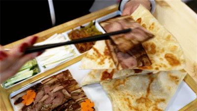 门头沟烧饼夹肘子石门营,门头沟特色小吃烧饼夹肘子