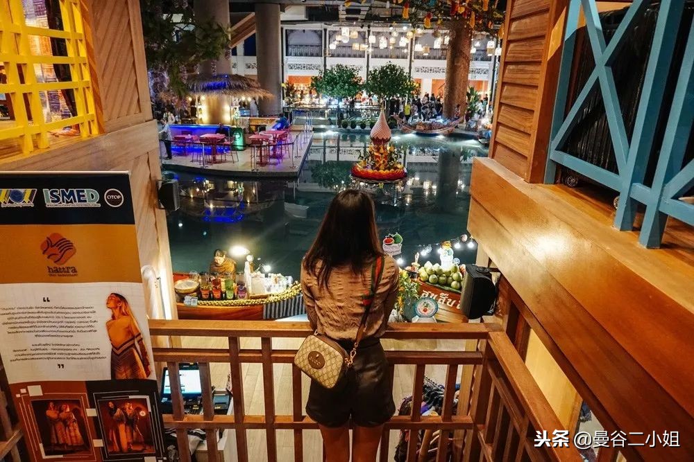 泰国曼谷水上商场,泰国室内水上集市