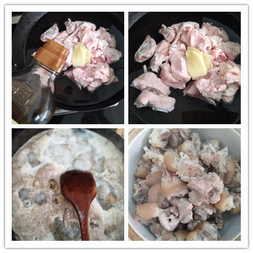 花生焖猪手电饭煲广东,砂锅花生炖猪蹄