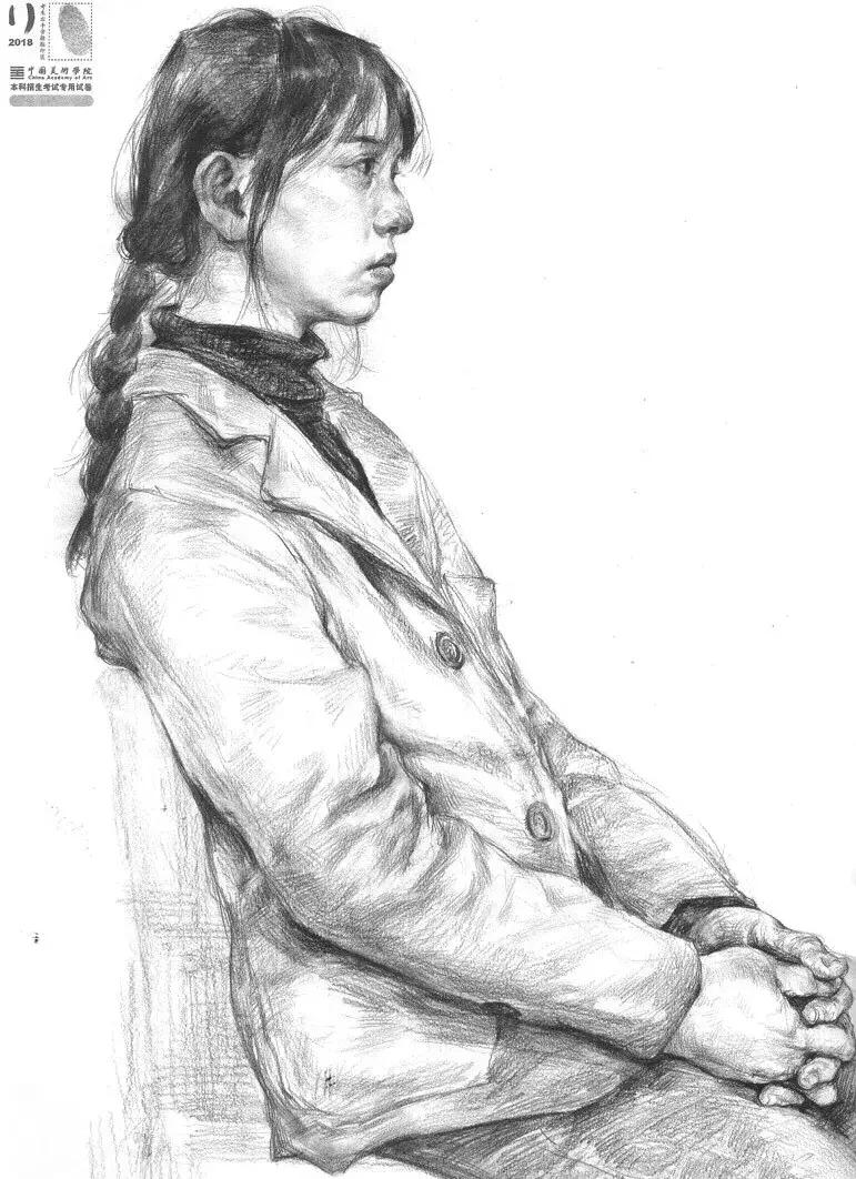 2018年国美色彩高分卷,国美素描高分