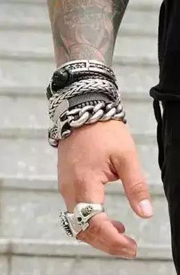 男士简约手串搭配,男人手串搭配