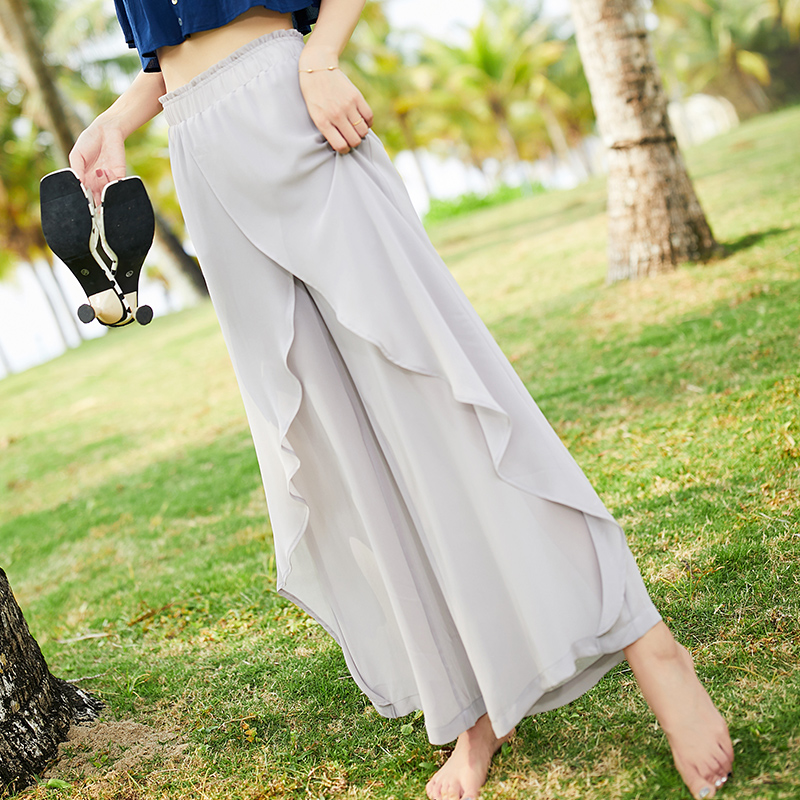 裤腰不对称款式的裤子,左右不对称的裤子