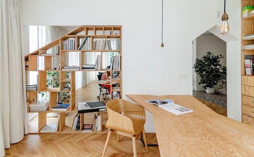 隔断做柜子和门一体,隔断做柜子再加隐形门效果