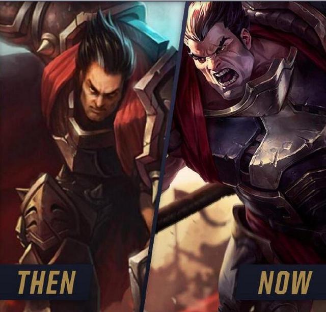 英雄联盟新旧原画对比,英雄联盟新老版本英雄对比图