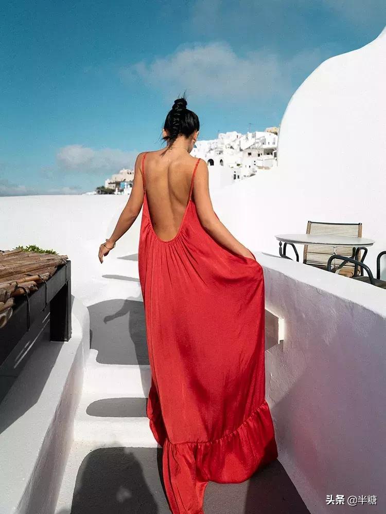 连衣裙海边度假沙滩裙超仙,超美海边度假裙