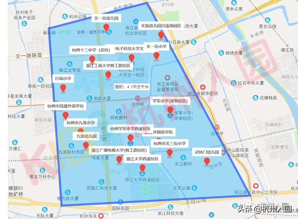 杭州主城区热门小学,杭州哪个区的小中高学校最好