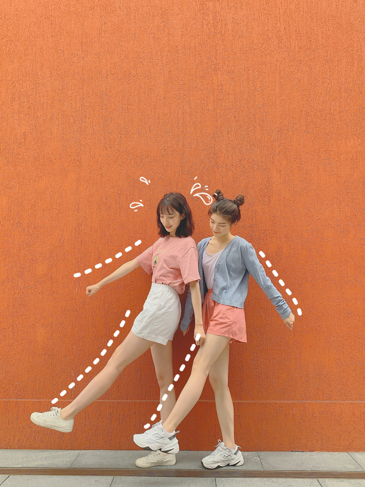 怎么拍出简单又好看的闺蜜照自拍,闺蜜照拍照姿势大全