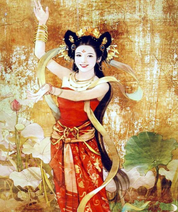 汉装潋滟---德珍彩绘古典美女画