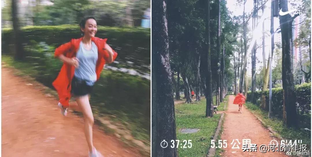 强！40岁美女准妈妈挺7个多月孕肚，在石家庄跑了个马拉松！这届准妈妈太猛了