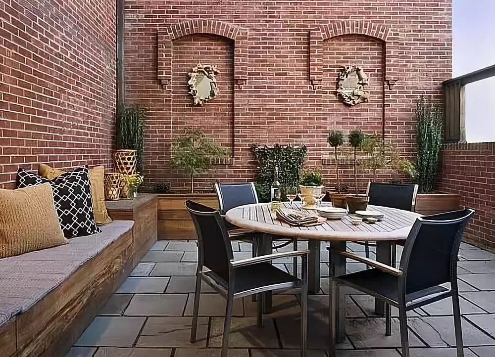 新中式庭院用什么石材铺地,庭院铺地红砂岩石材定制加工