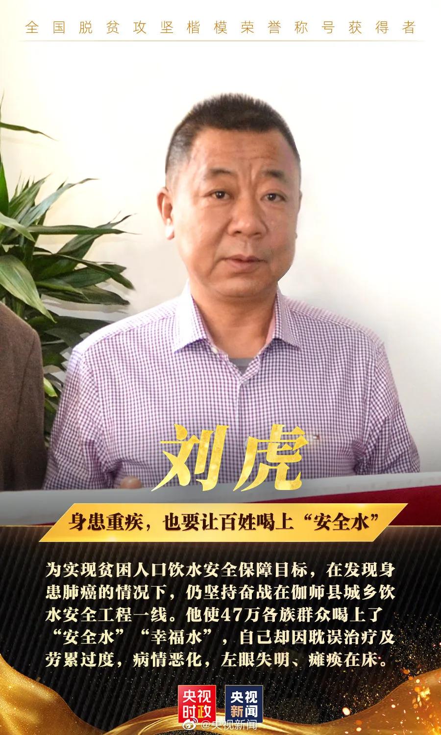 全国脱贫攻坚模范称号的模范人物,受表彰全国脱贫攻坚楷模的人有谁