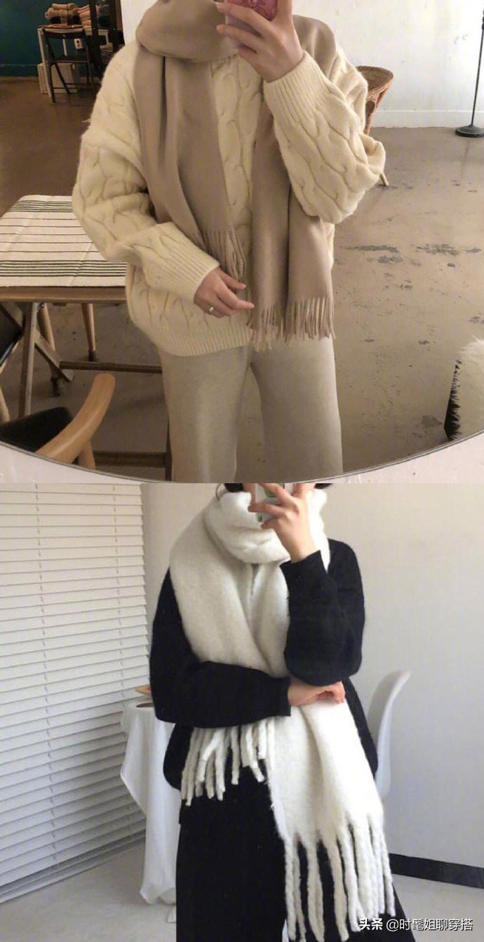 冬季围巾流行9种系法,教你几种围巾的巧妙用法
