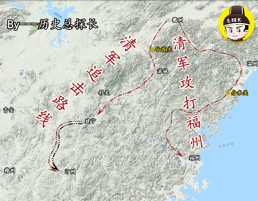 明朝建立南明政权和清朝对抗,明朝大战南明