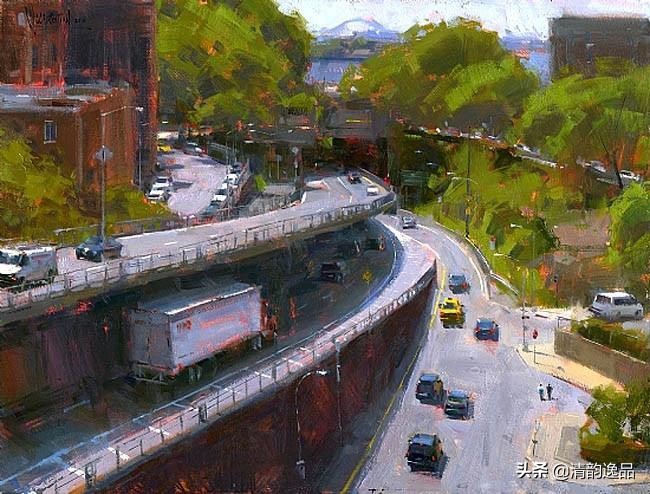 美国艺术家乔biwler油画作品赏析,丽莎印象派油画欣赏