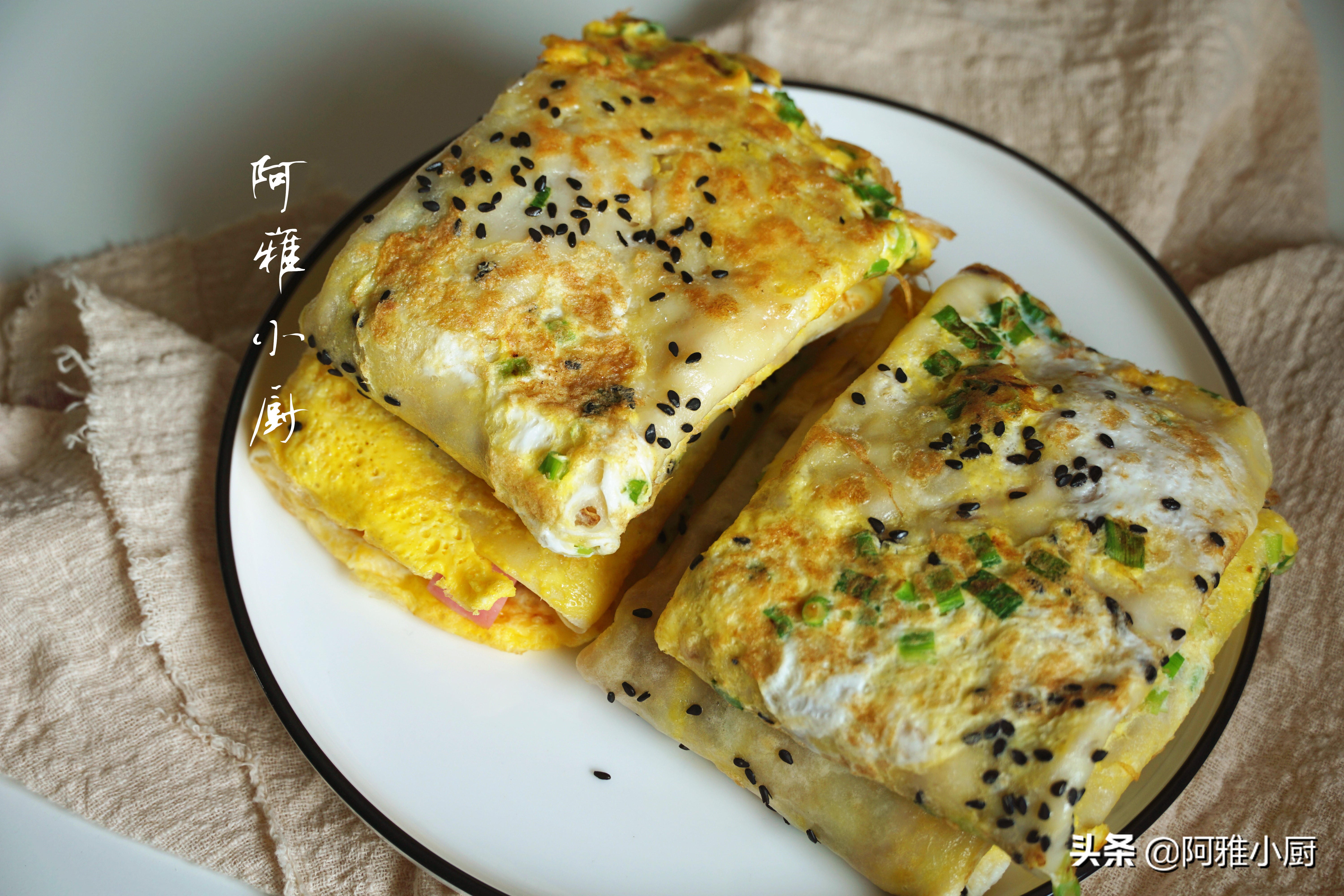 早餐不出门,10分钟吃上自制煎饼果子,老公吃了连连称赞,超简单