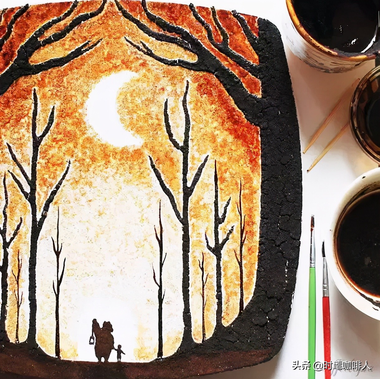 你的杯子里有星空,你的咖啡杯熟悉的气味