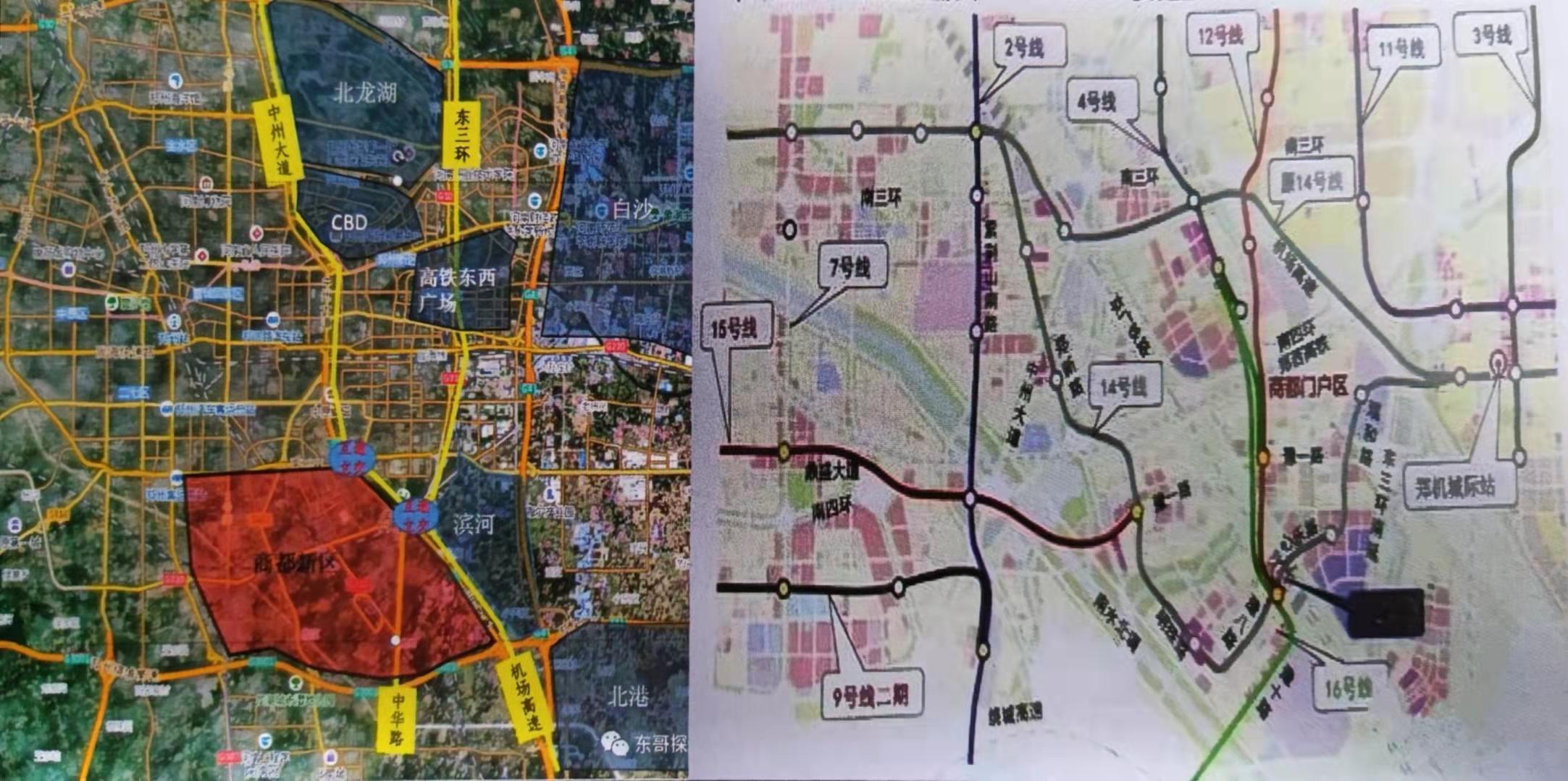 郑州城市最新规划图32个核心板块,郑州管城区南关街规划
