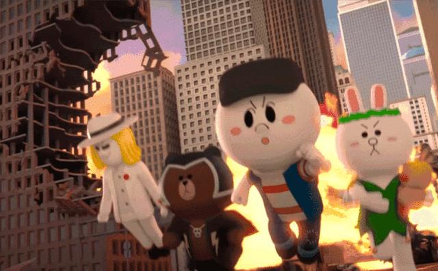 linefriends布朗熊可妮兔公仔,布朗熊linefriends