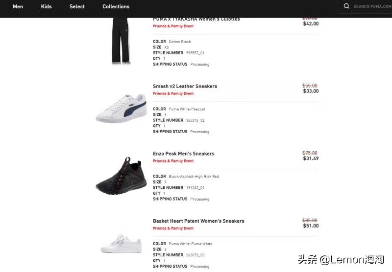 彪马有没有活动,彪马全场五折图片大全