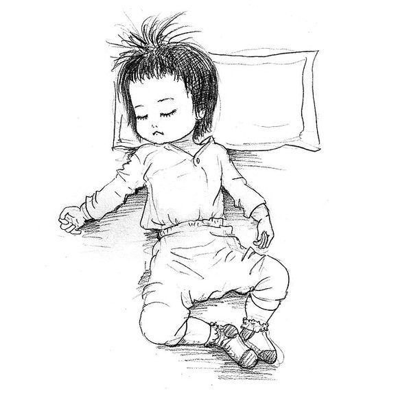 「曾经的热图，你可还记得」木朵儿爸爸给女儿画过的百睡图