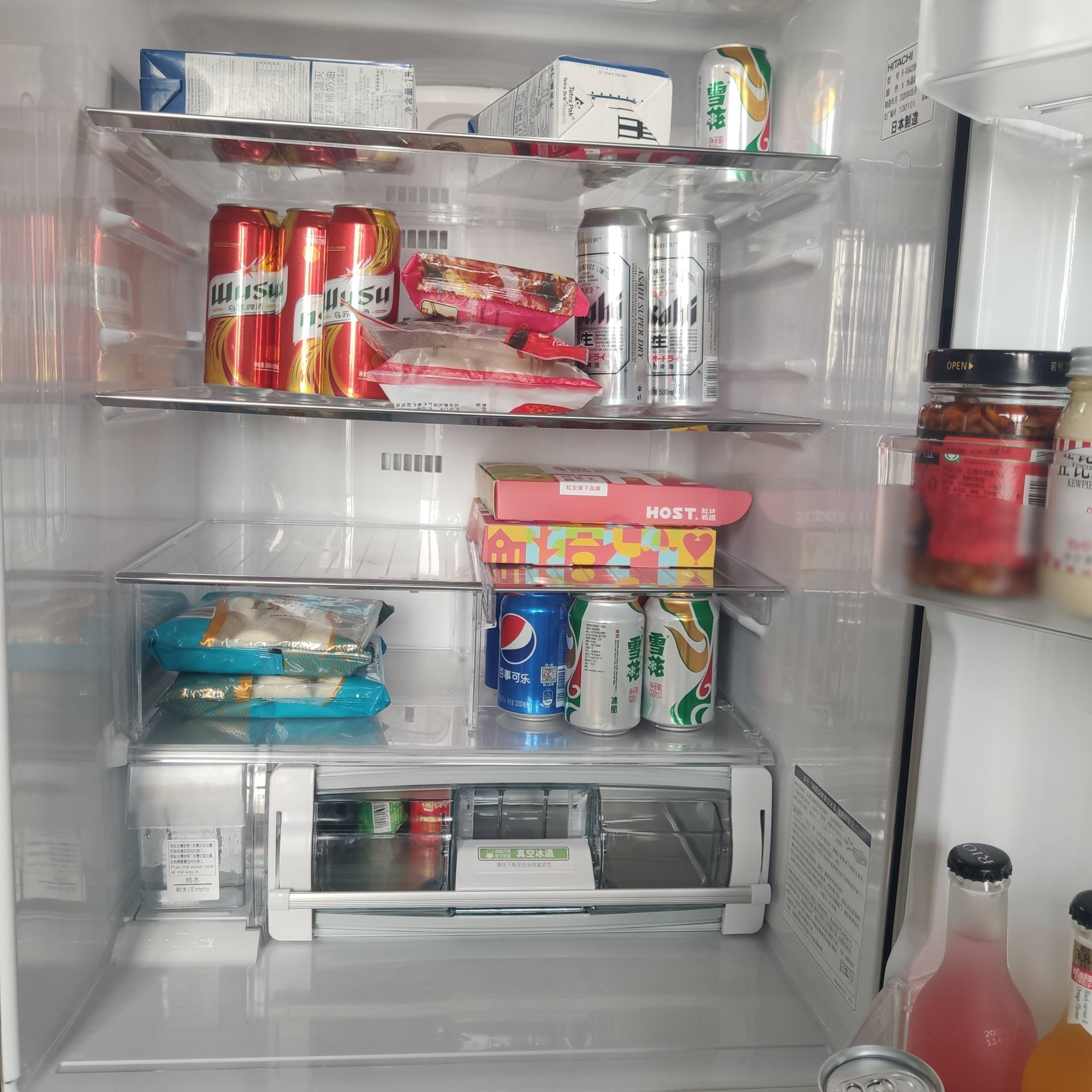 日立冰箱r-zx750kc,日立r-hw540nc冰箱测评