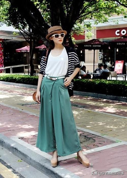 长款裙裤的时尚穿搭法则,高端裙裤搭配冬款